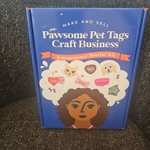 NIB Make And Sell Pawsome Pet Tags Kids Craft Business Entrepreneur Starter Kit
